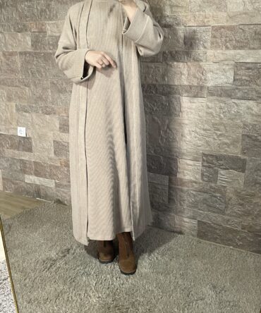 Ensemble robe et gilet en laine